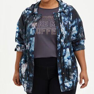 Torrid Tie Dye Active Windbreaker Jacket 1X